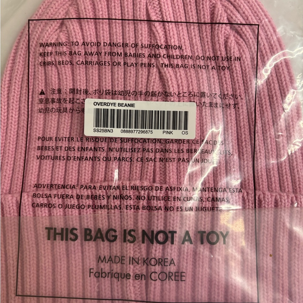 Supreme Light Pink Overdyed Beanie SS25 - Picture 4 of 4
